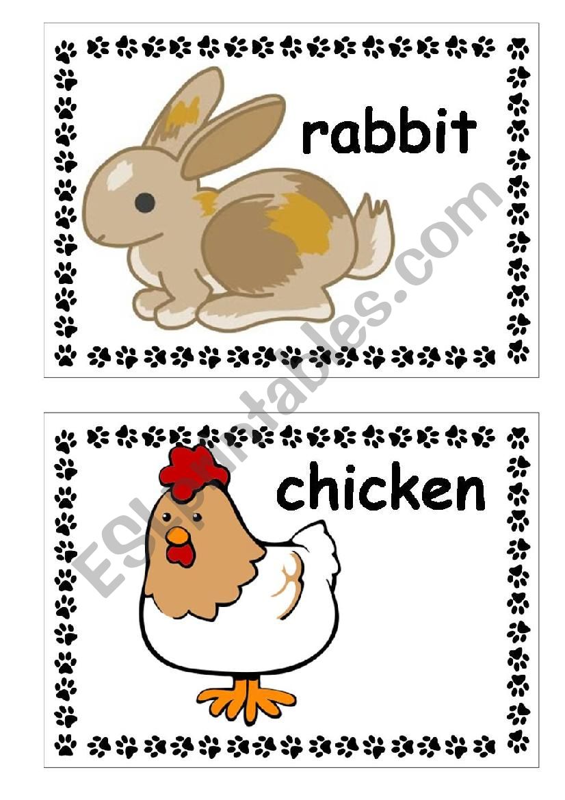 Farm animals worksheet