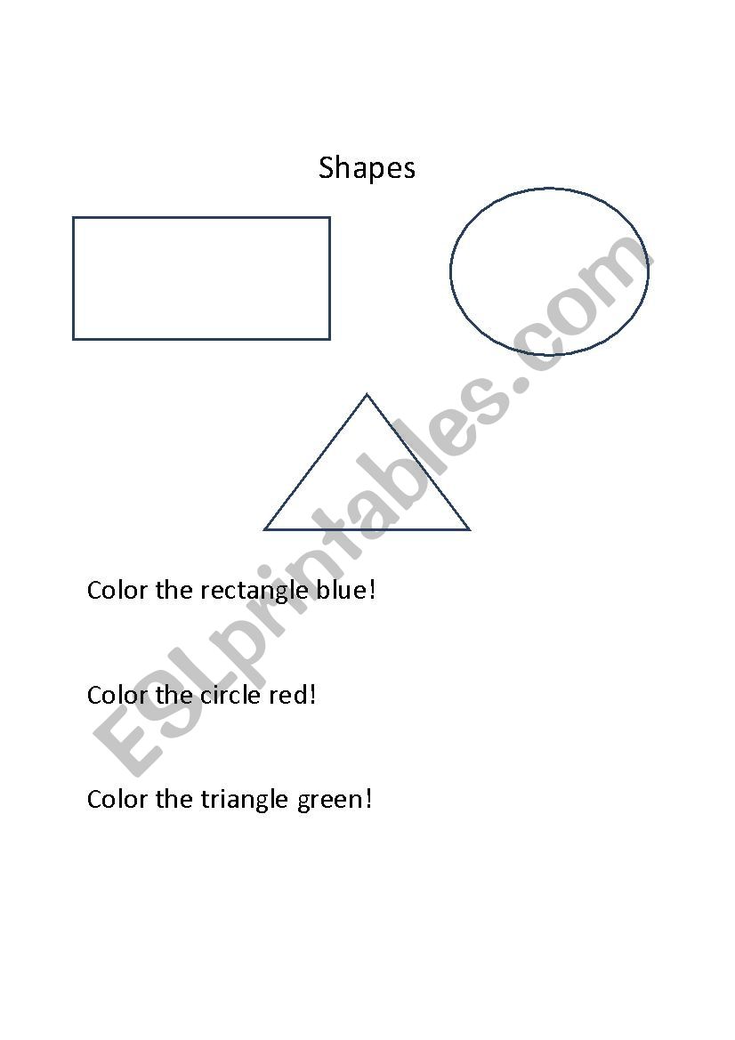 Shapes worksheet