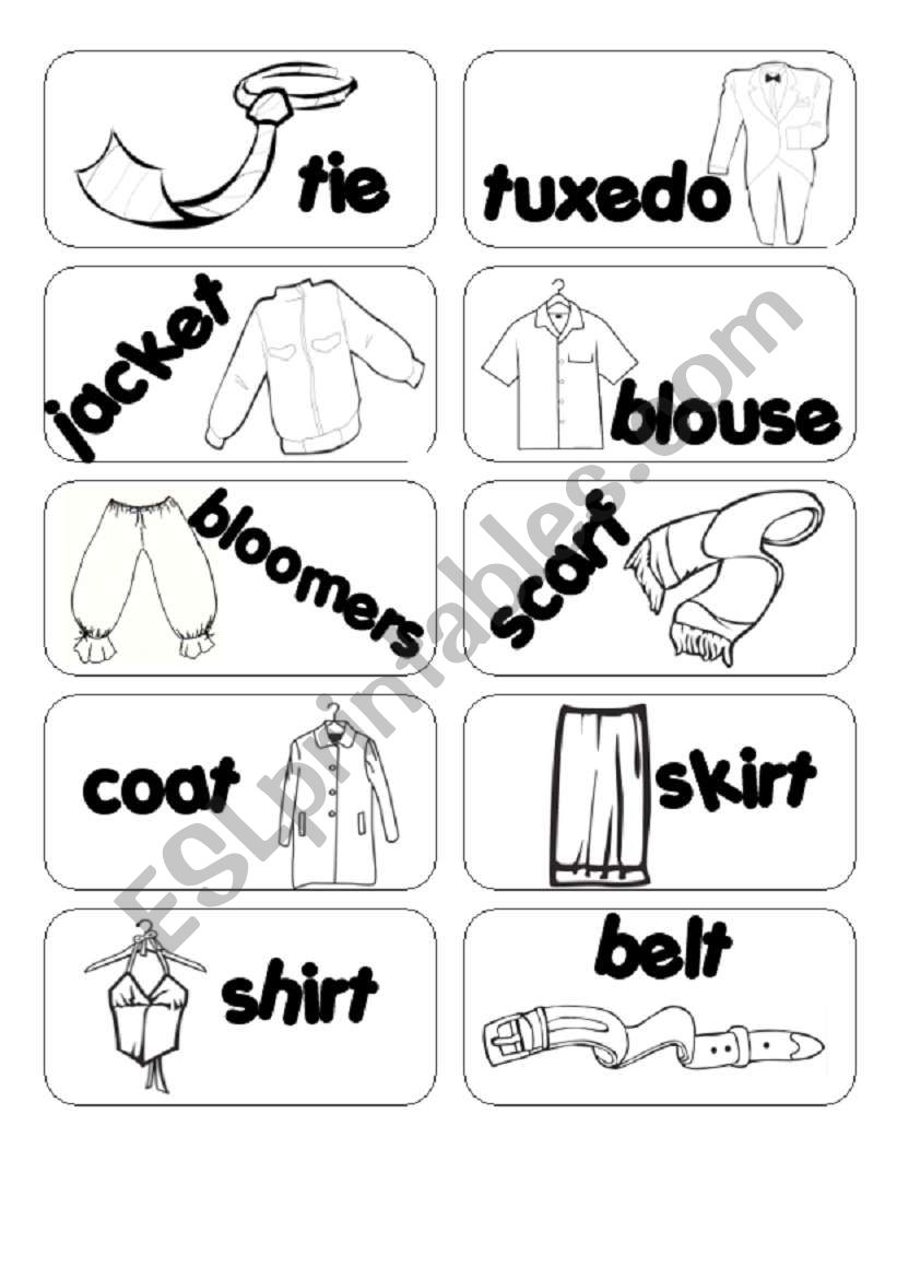Vocabulary_clothes1 worksheet
