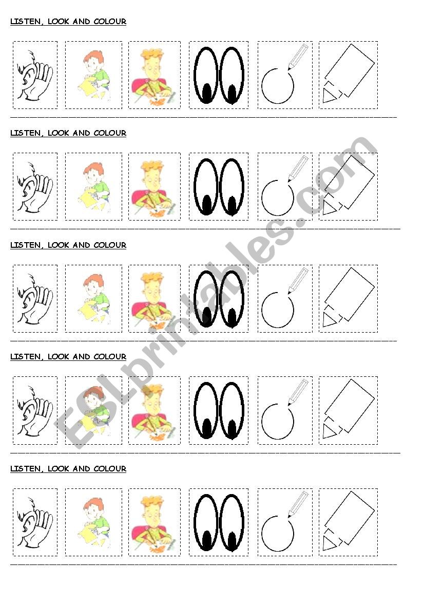 Classroom language and colours