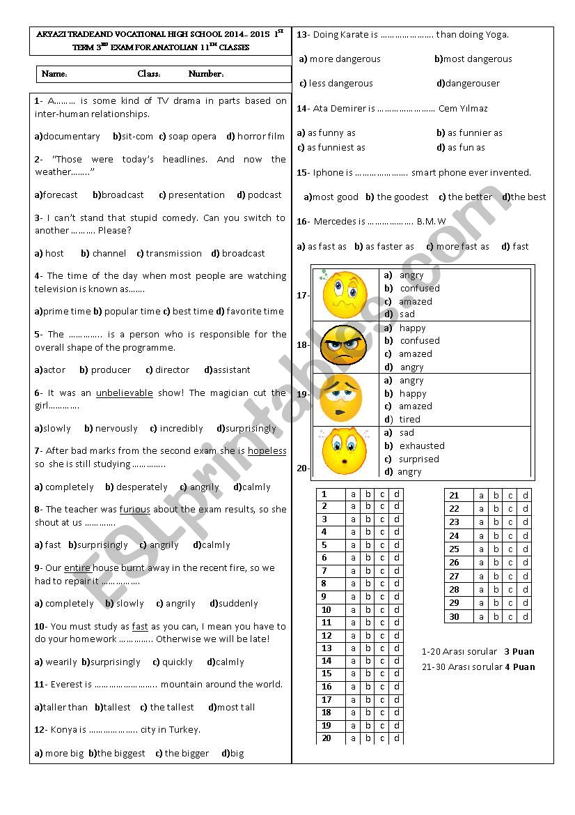 Test worksheet