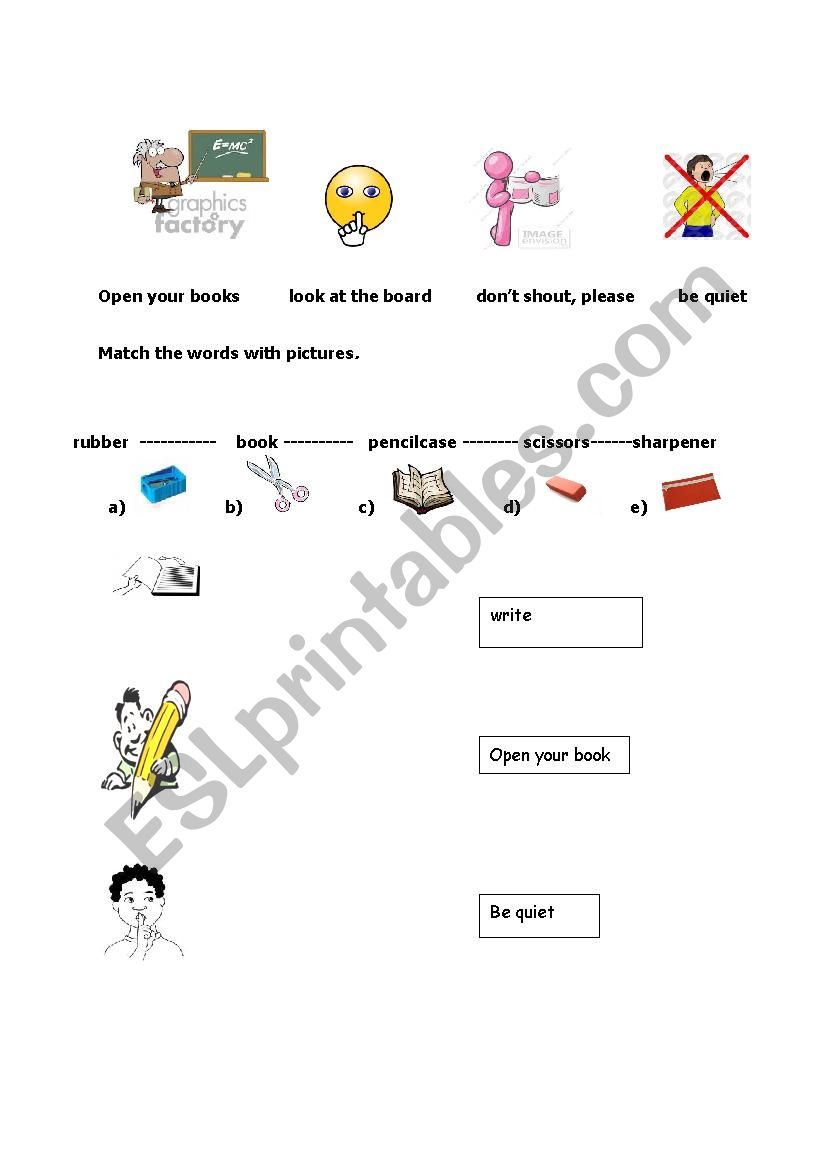 school worksheet