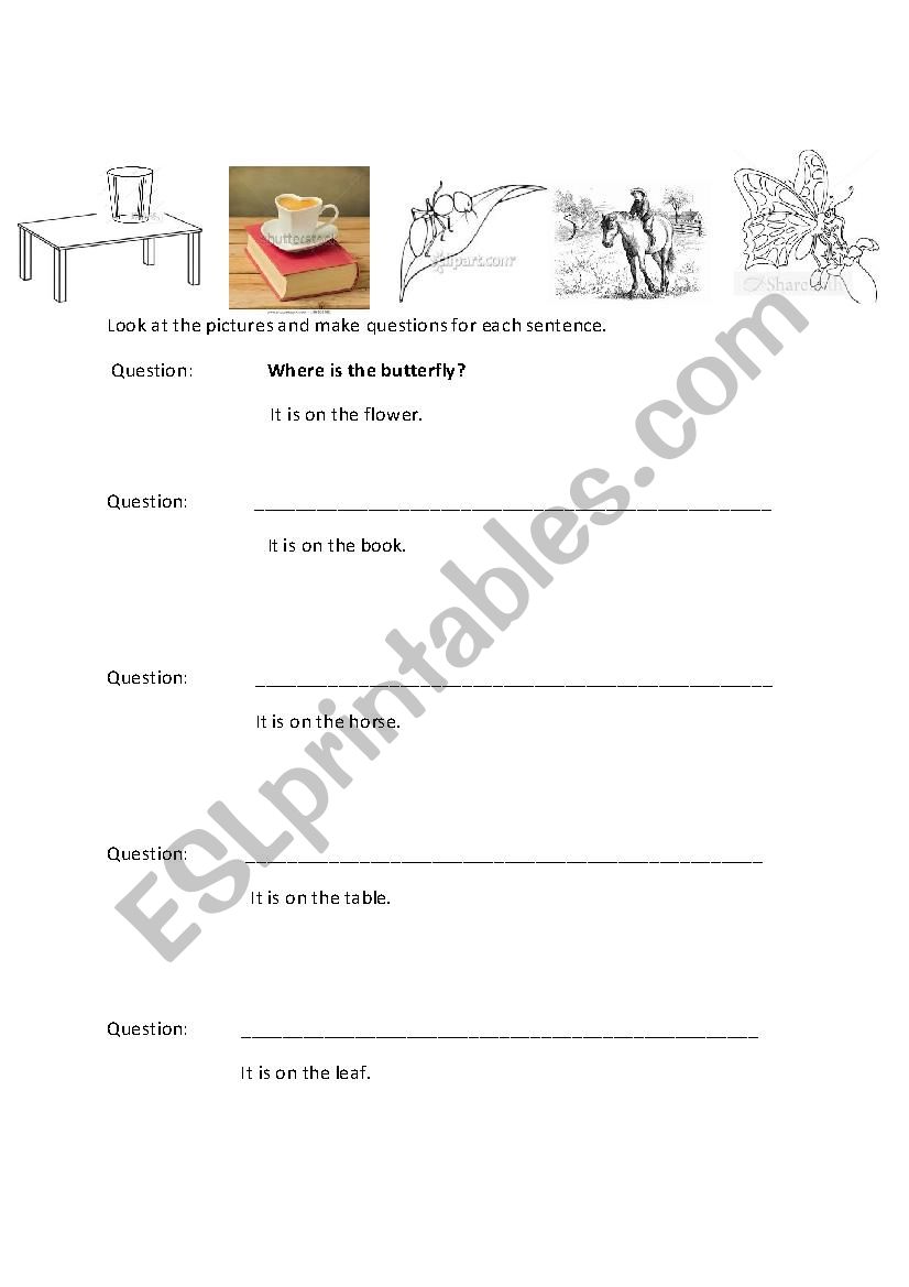 ask a question worksheet