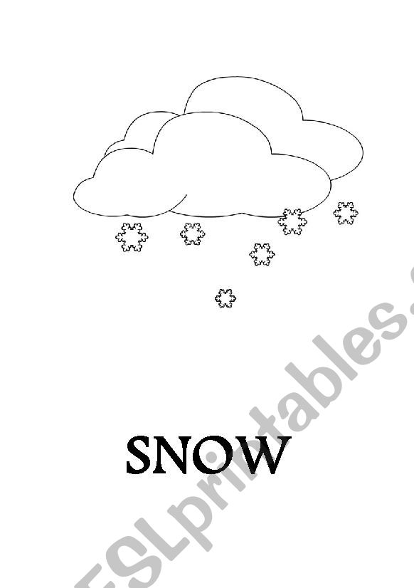 winter flashcard worksheet