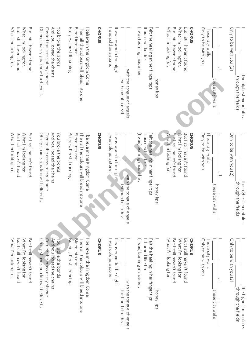 Present Perfect worksheet