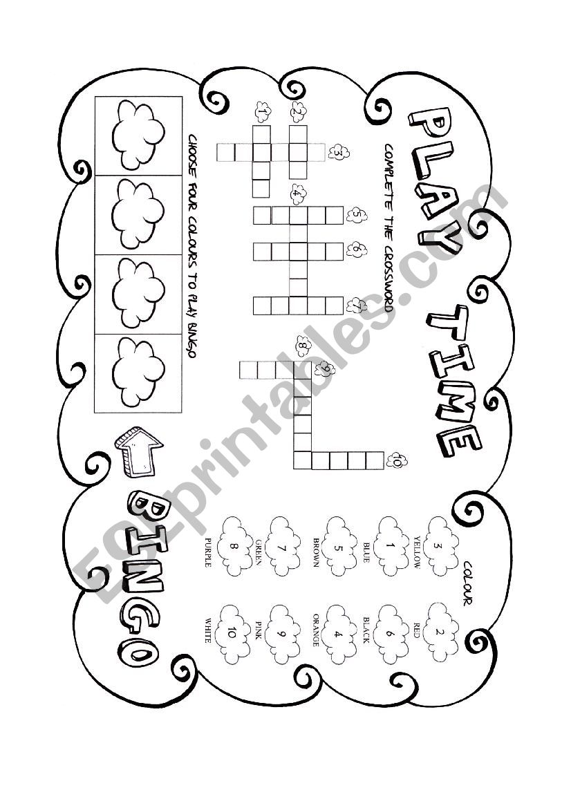 play time worksheet