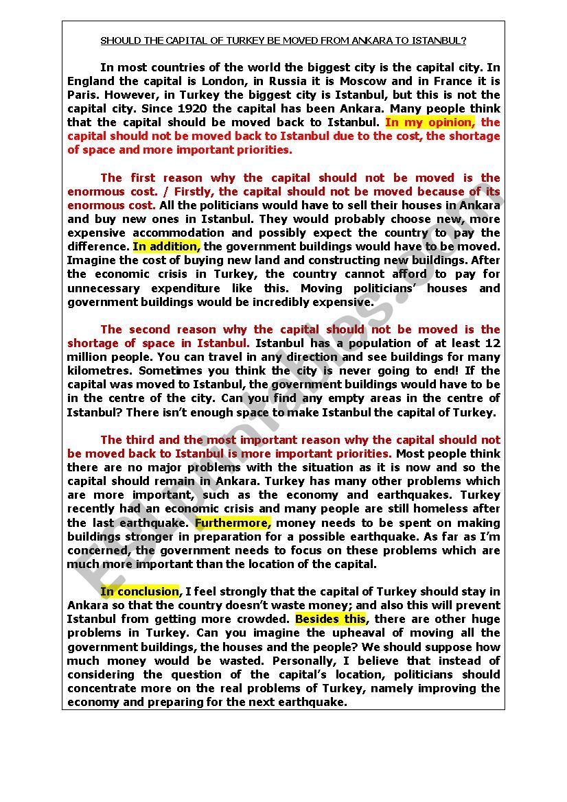 Opinion Essay Examples High School Pdf 4th Grade | Libertyparkusafd