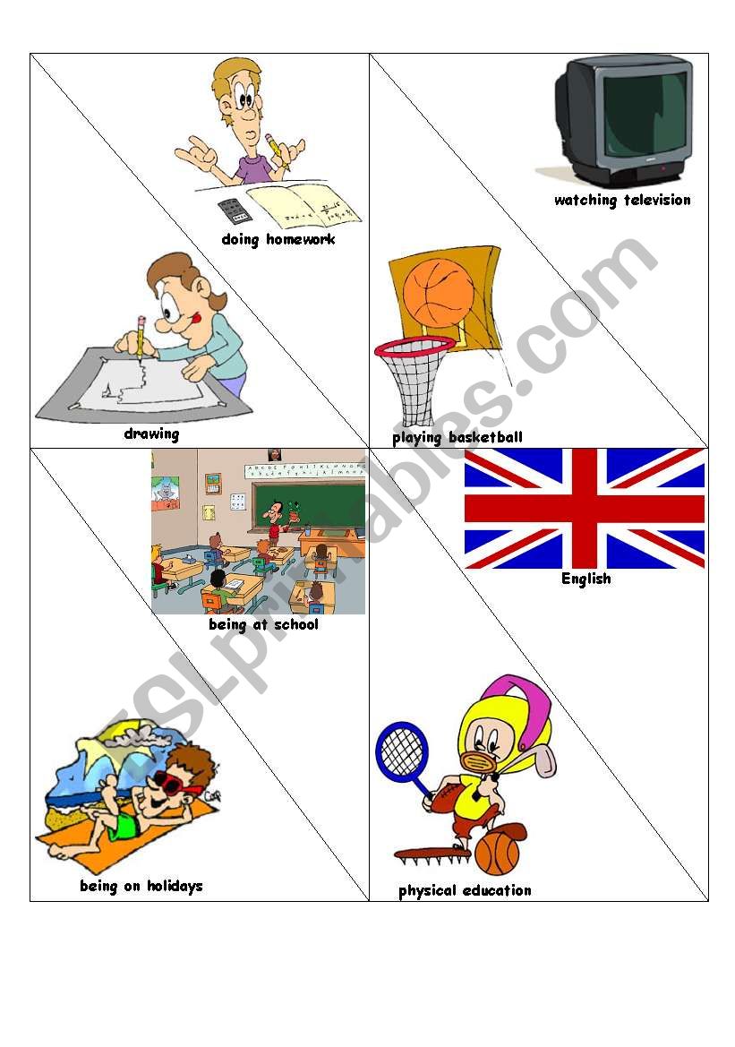 Comparing - activity cards1 worksheet
