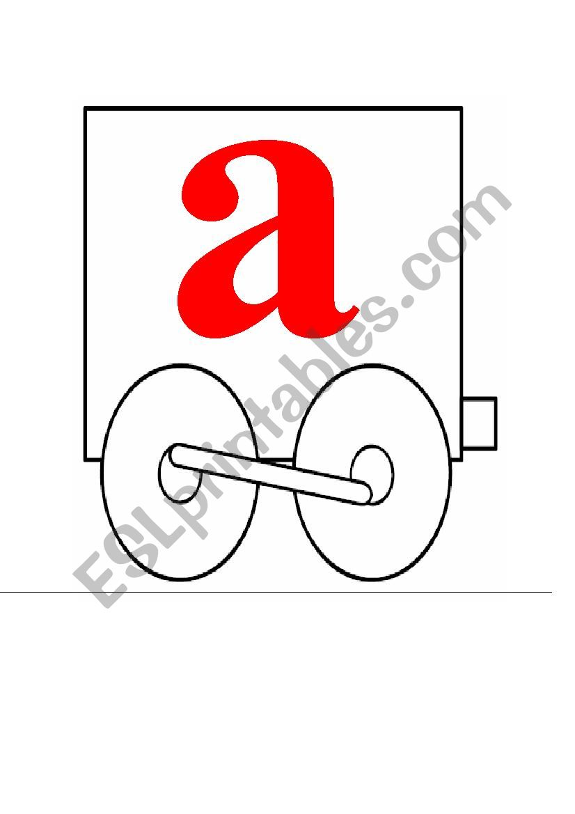 alphabet trains worksheet