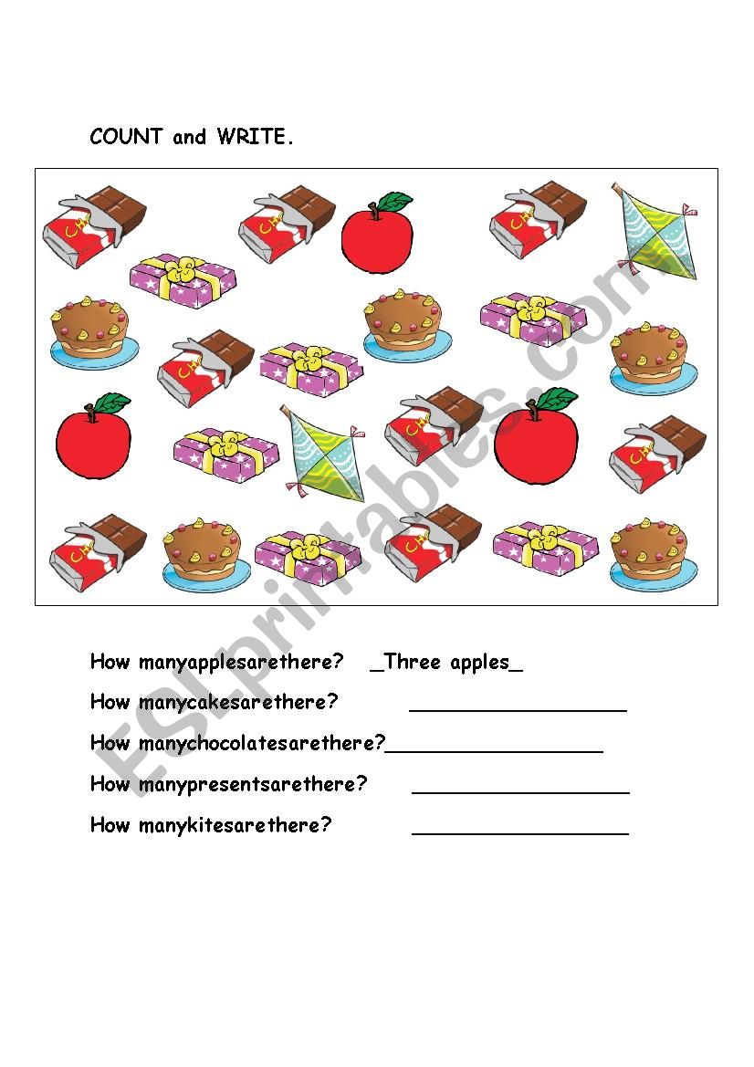 numbers worksheet