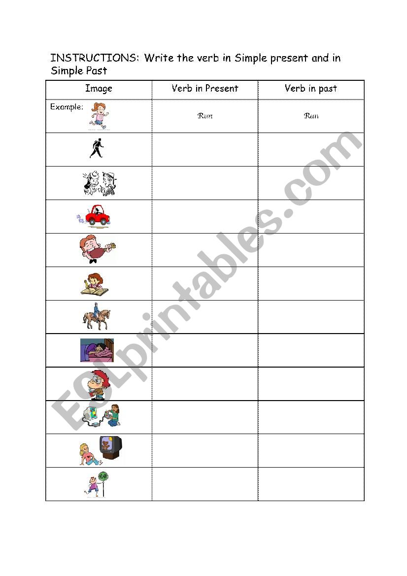 Simple Past - Irregular verbs practice