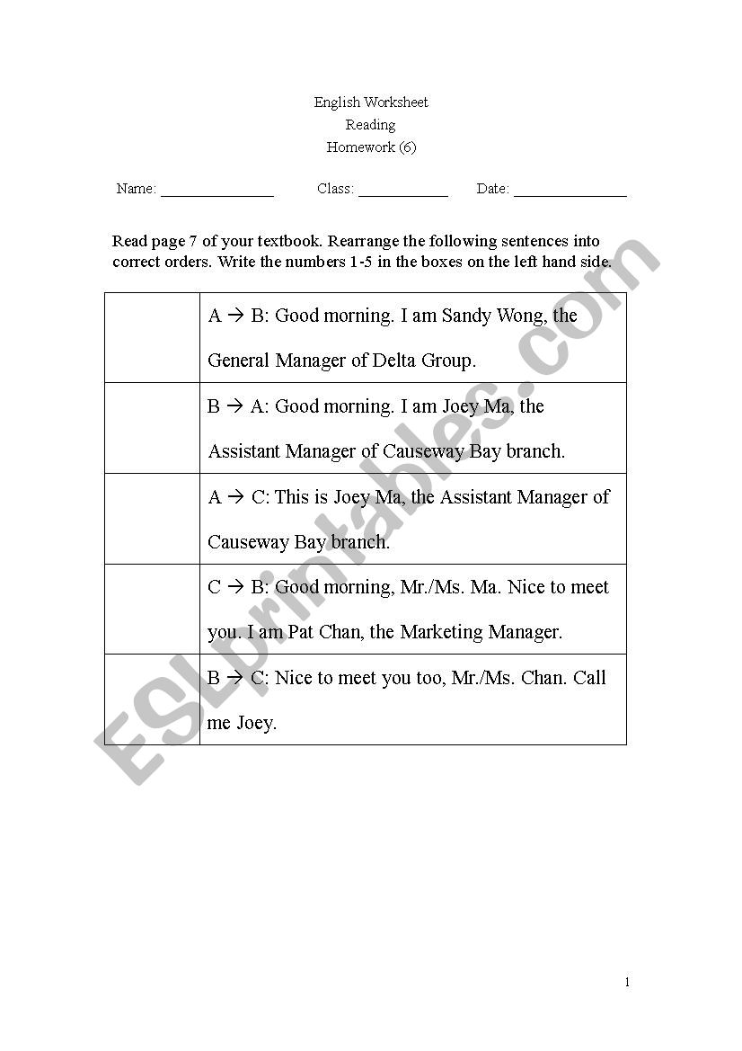 telephone conversation 2 worksheet