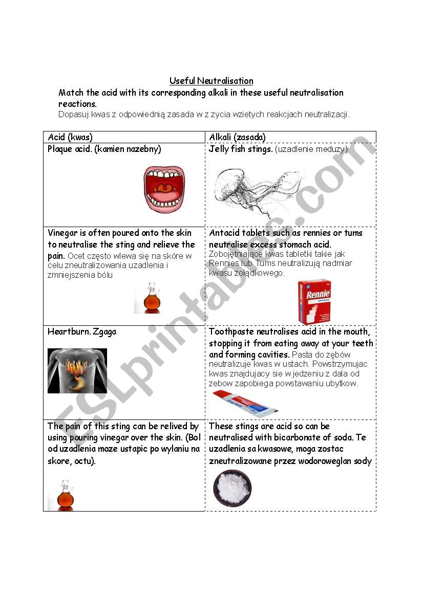 Useful neutralization English/Polish