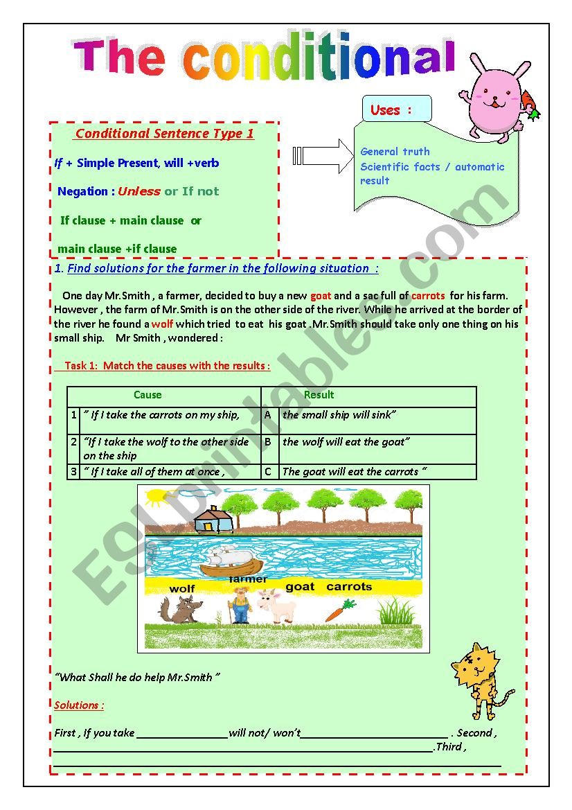 the-real-and-unreal-conditional-type-1-and-type-2-esl-worksheet-by