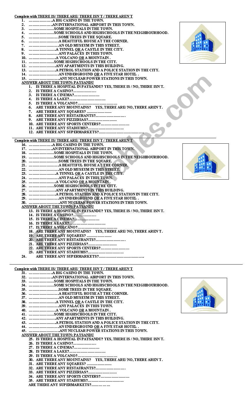 there is / there are worksheet