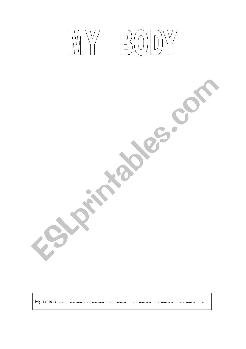 body parts worksheet