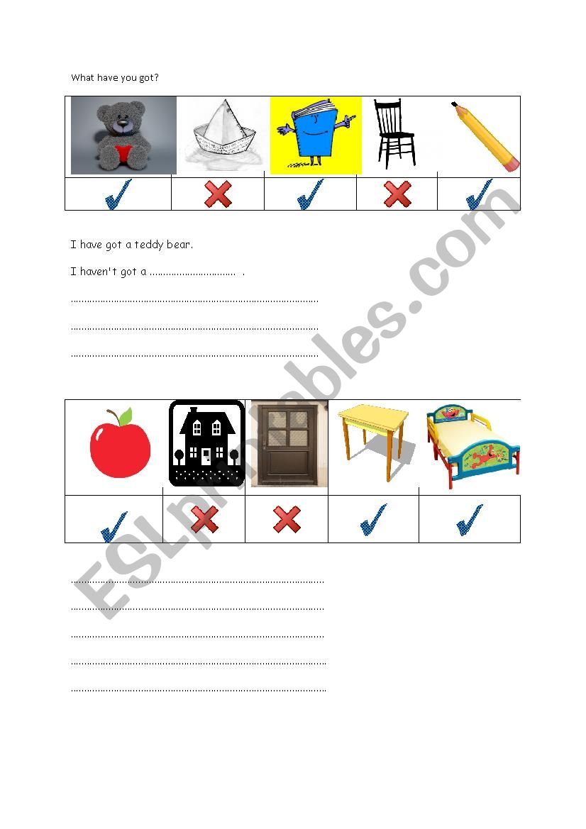 have got/ haven´t got worksheet