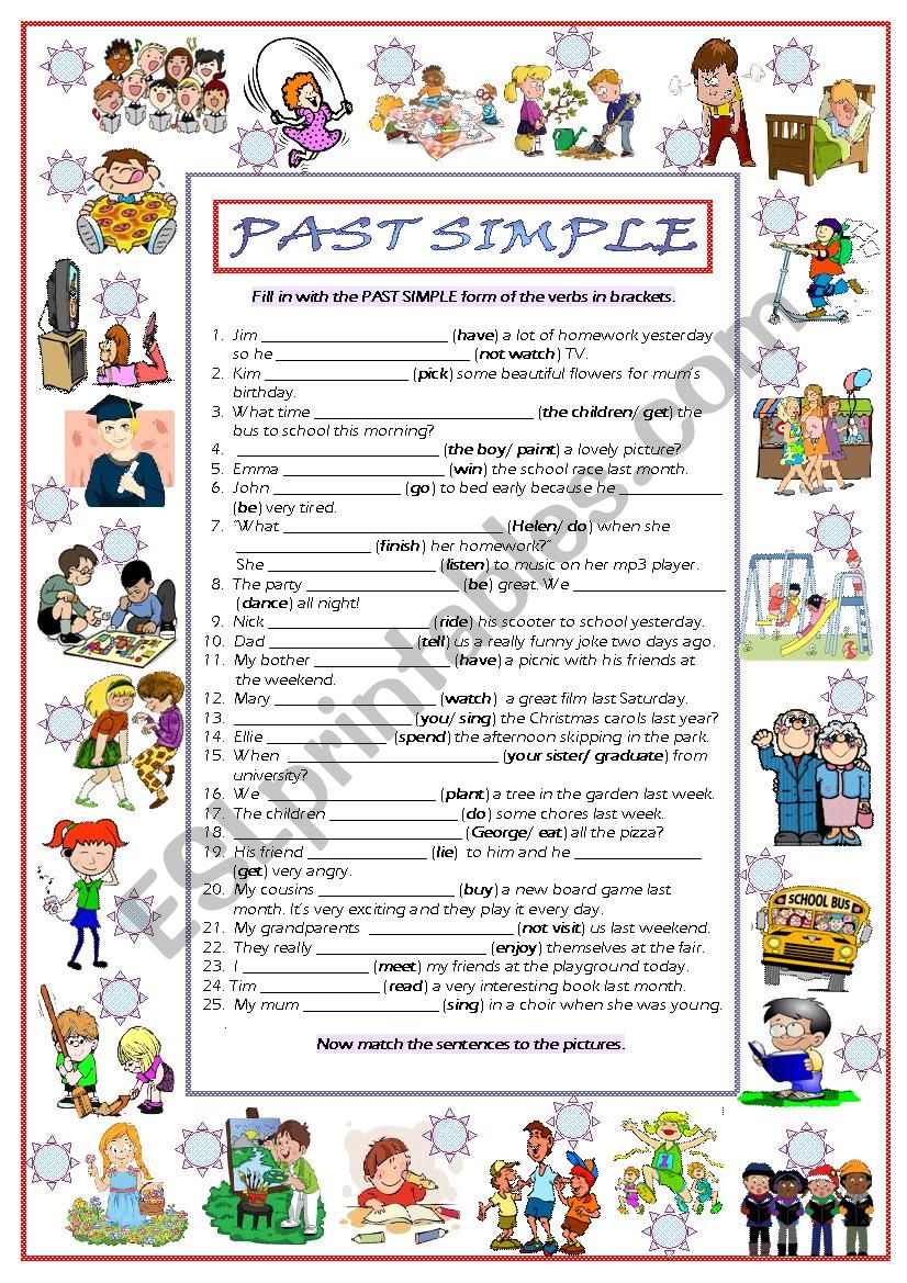 PAST SIMPLE worksheet