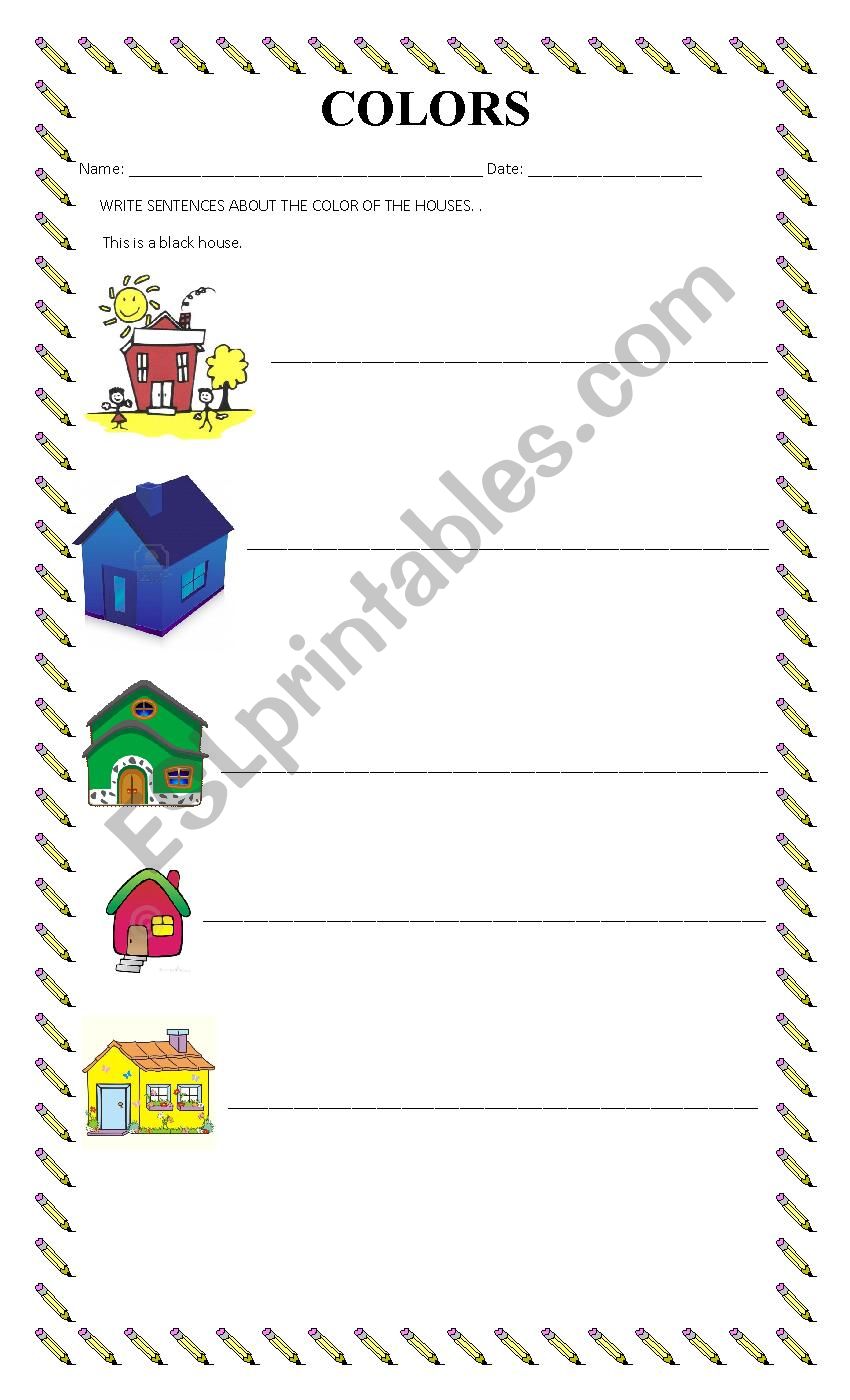 Colors worksheet