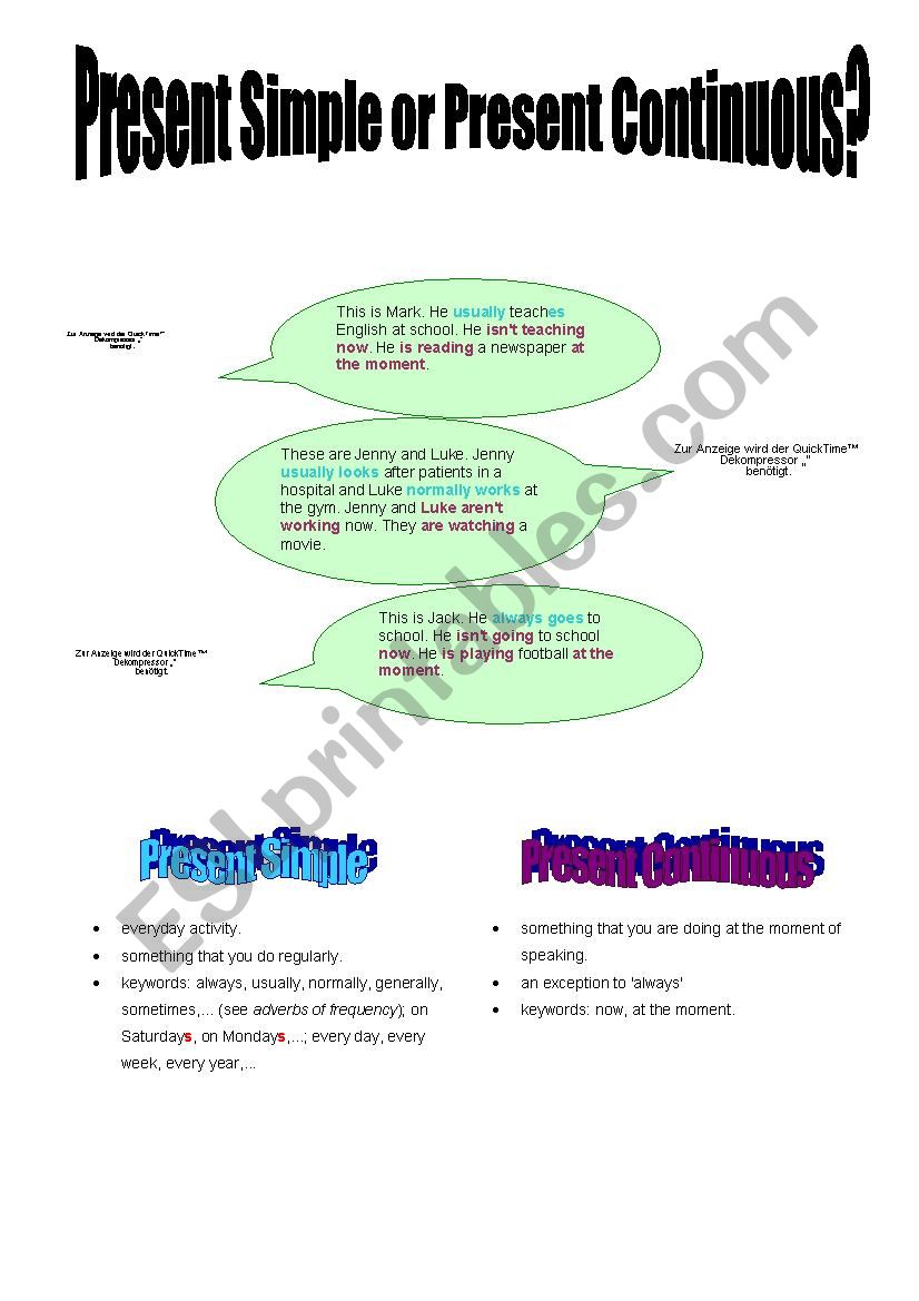 Present Simple or Present Continuous?