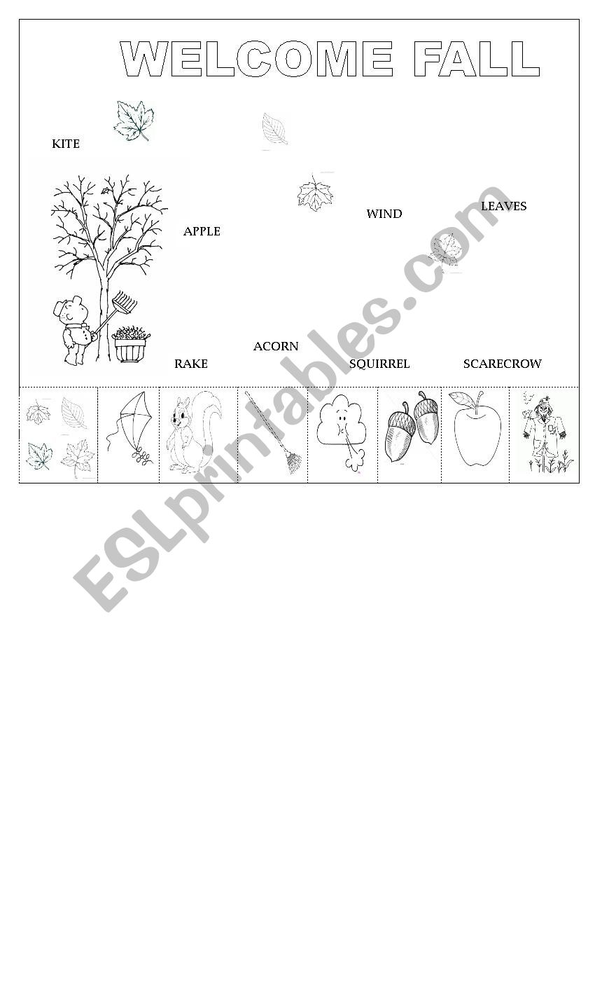 Welcome Fall worksheet