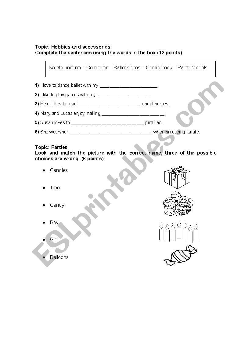 Months, party, celebration exercises
