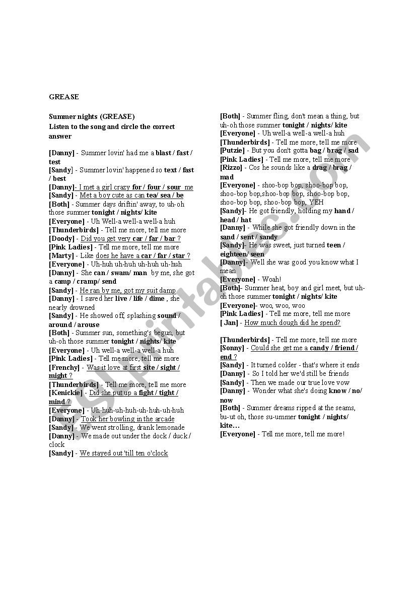 Reported Speech worksheet