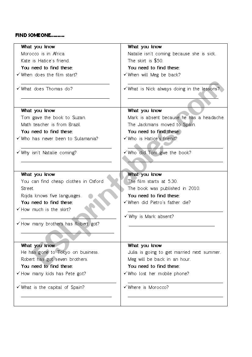 Noun clauses worksheet