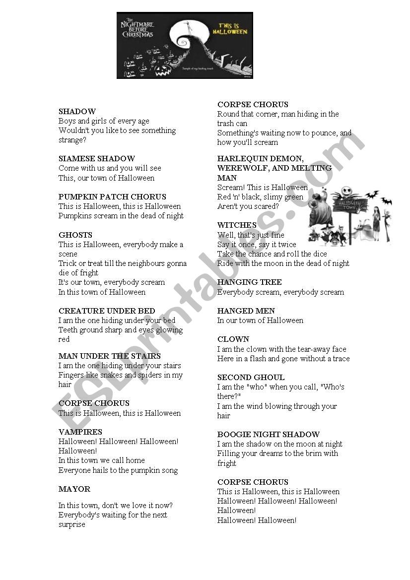 This is Halloween worksheet