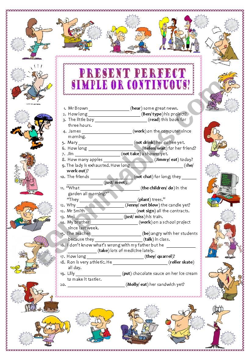 PRESENT PERFECT SIMPLE & CONTINUOUS (1)