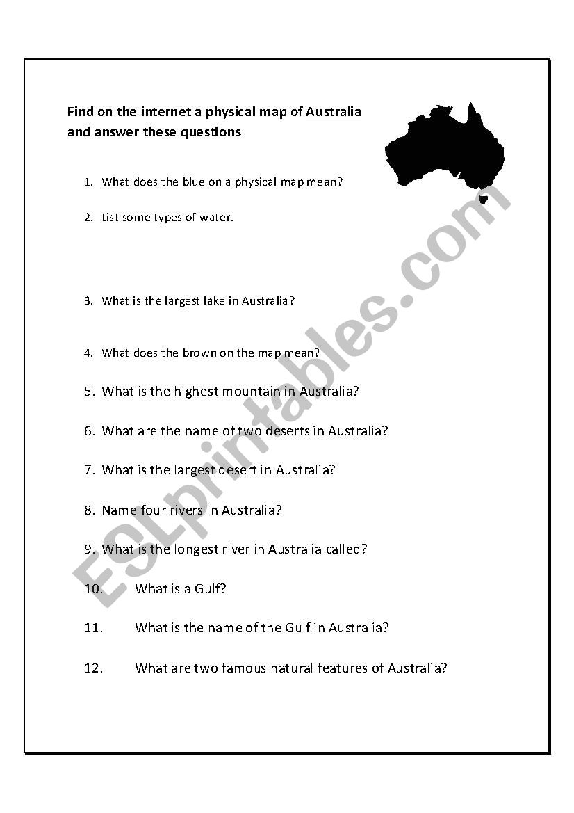 Physical Geography of Australia