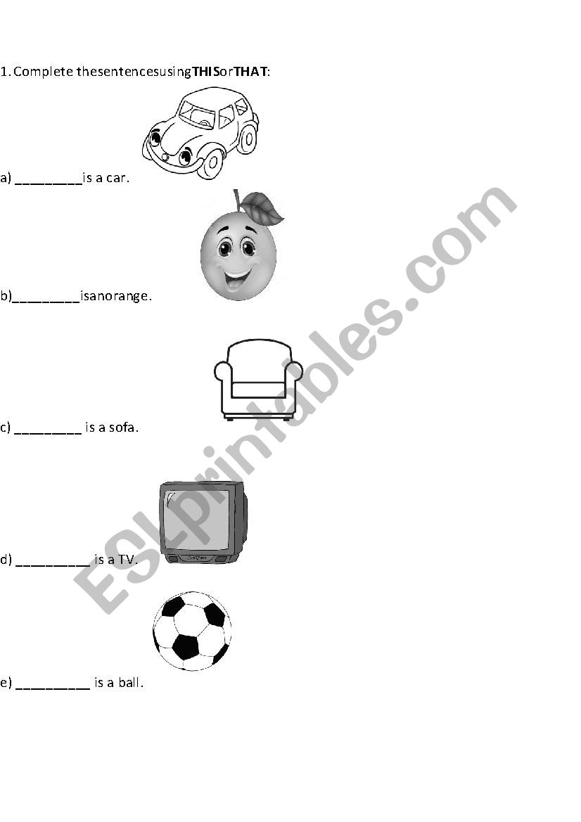 THIS or THAT? worksheet