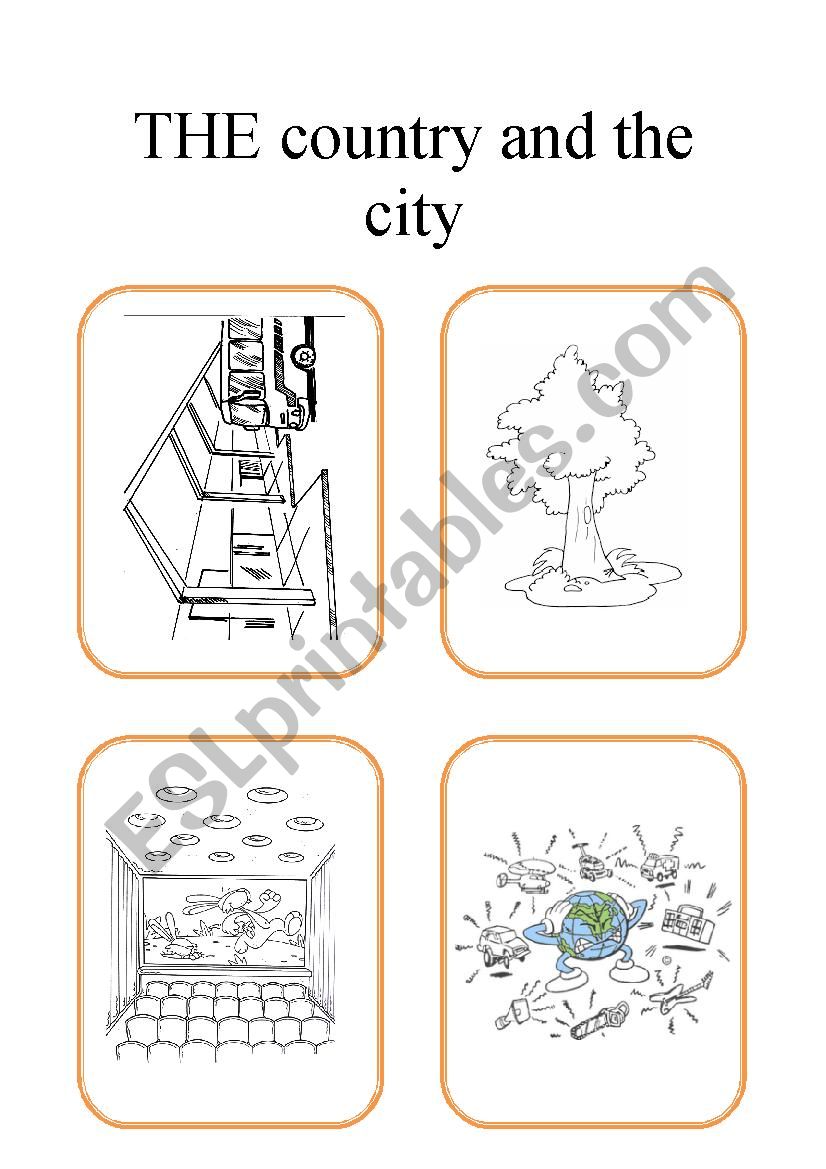 Country and City worksheet