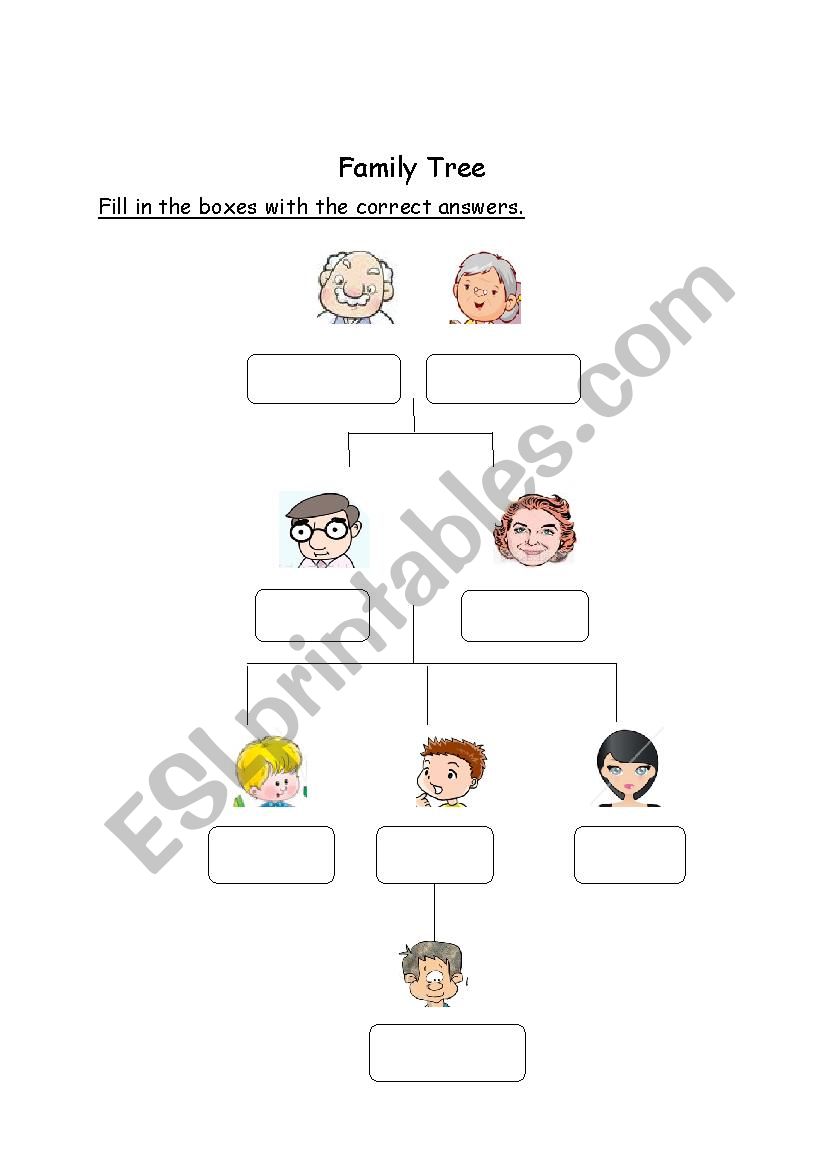 Family Tree  worksheet