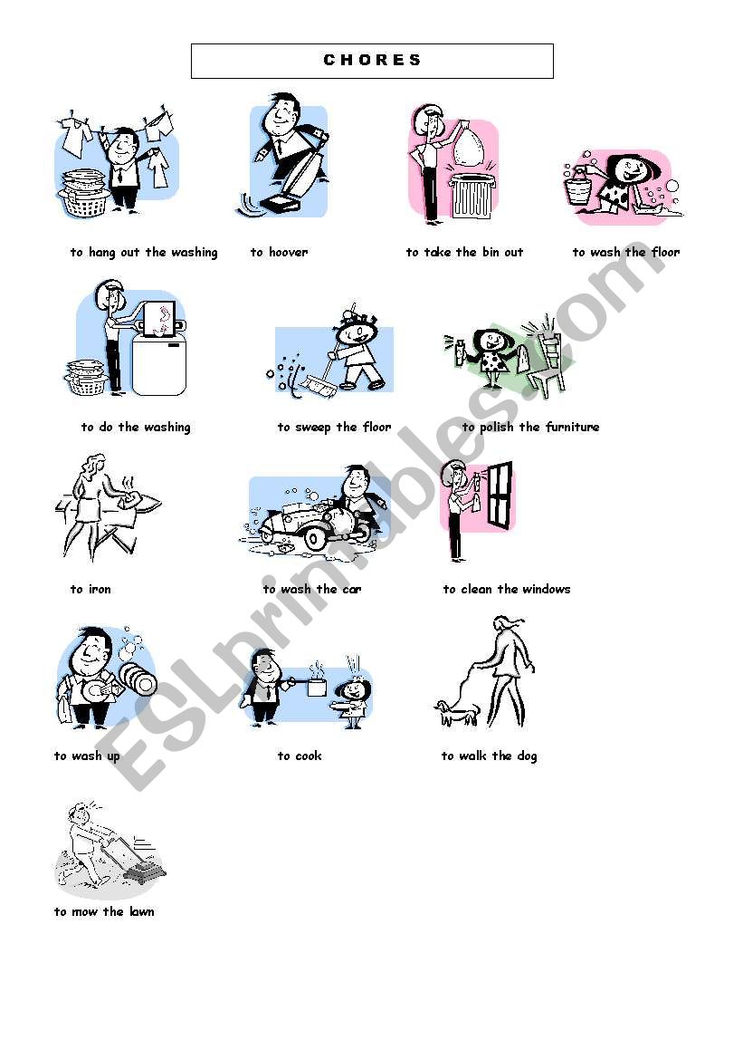 chores worksheet