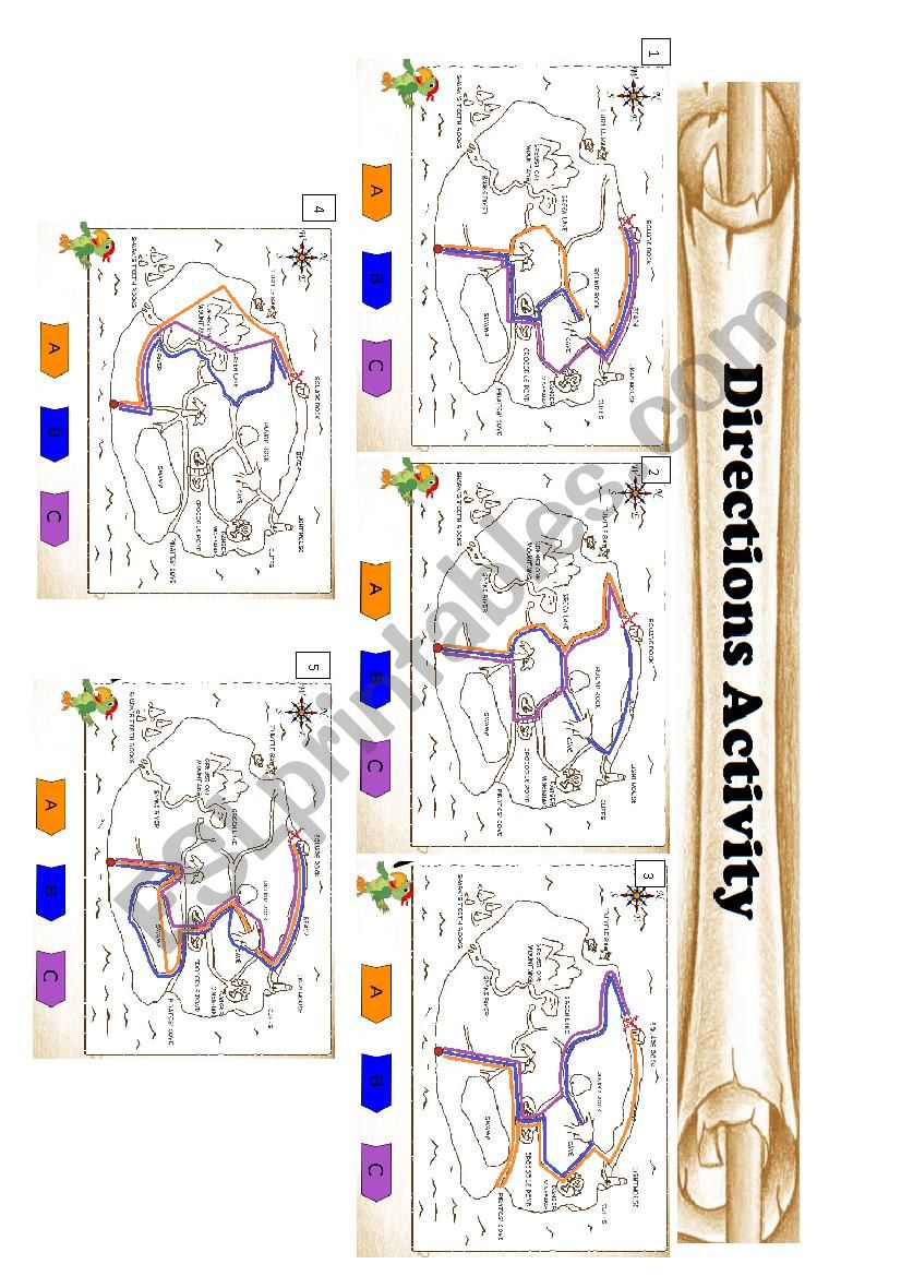 Directions Activity worksheet