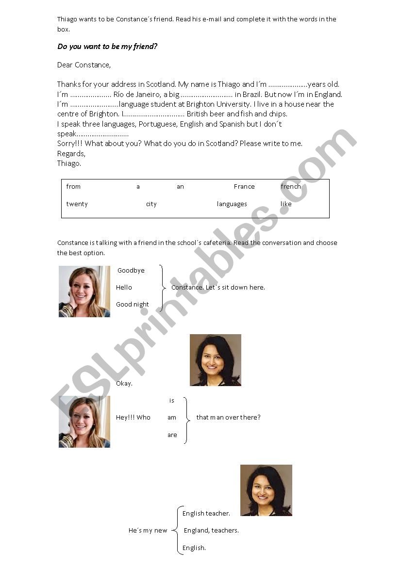 test worksheet