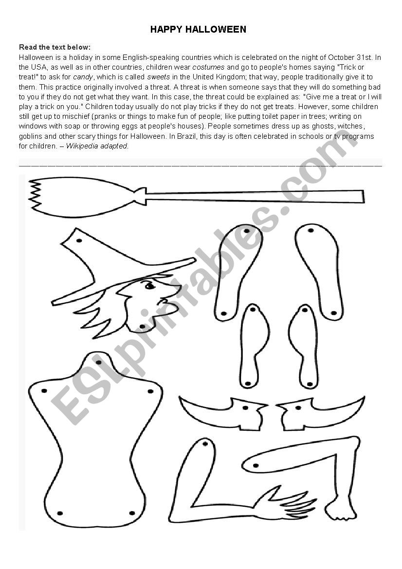 HAPPY HALLOWEEM worksheet