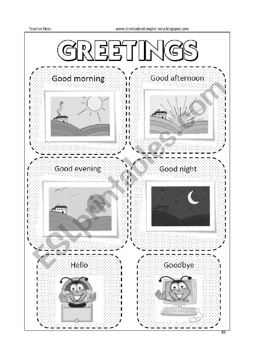 Greetings worksheet