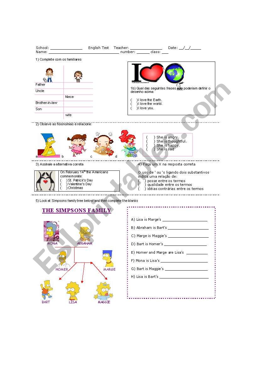 varied activities worksheet