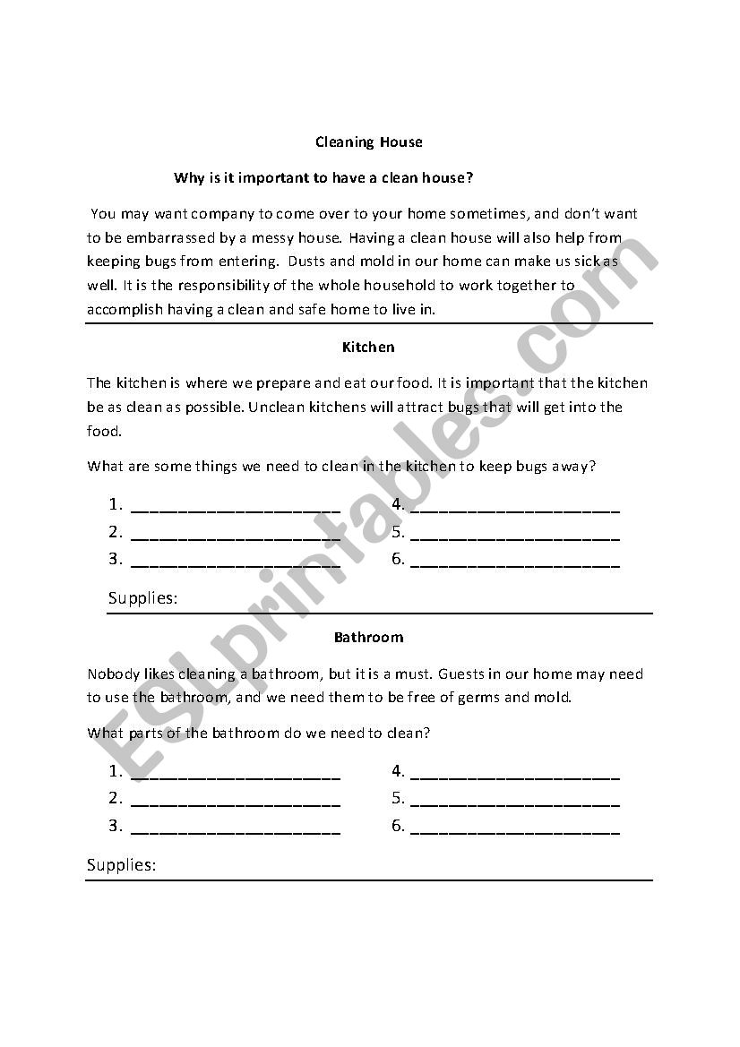 Life skills topics worksheet