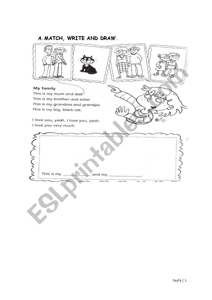 family members worksheet