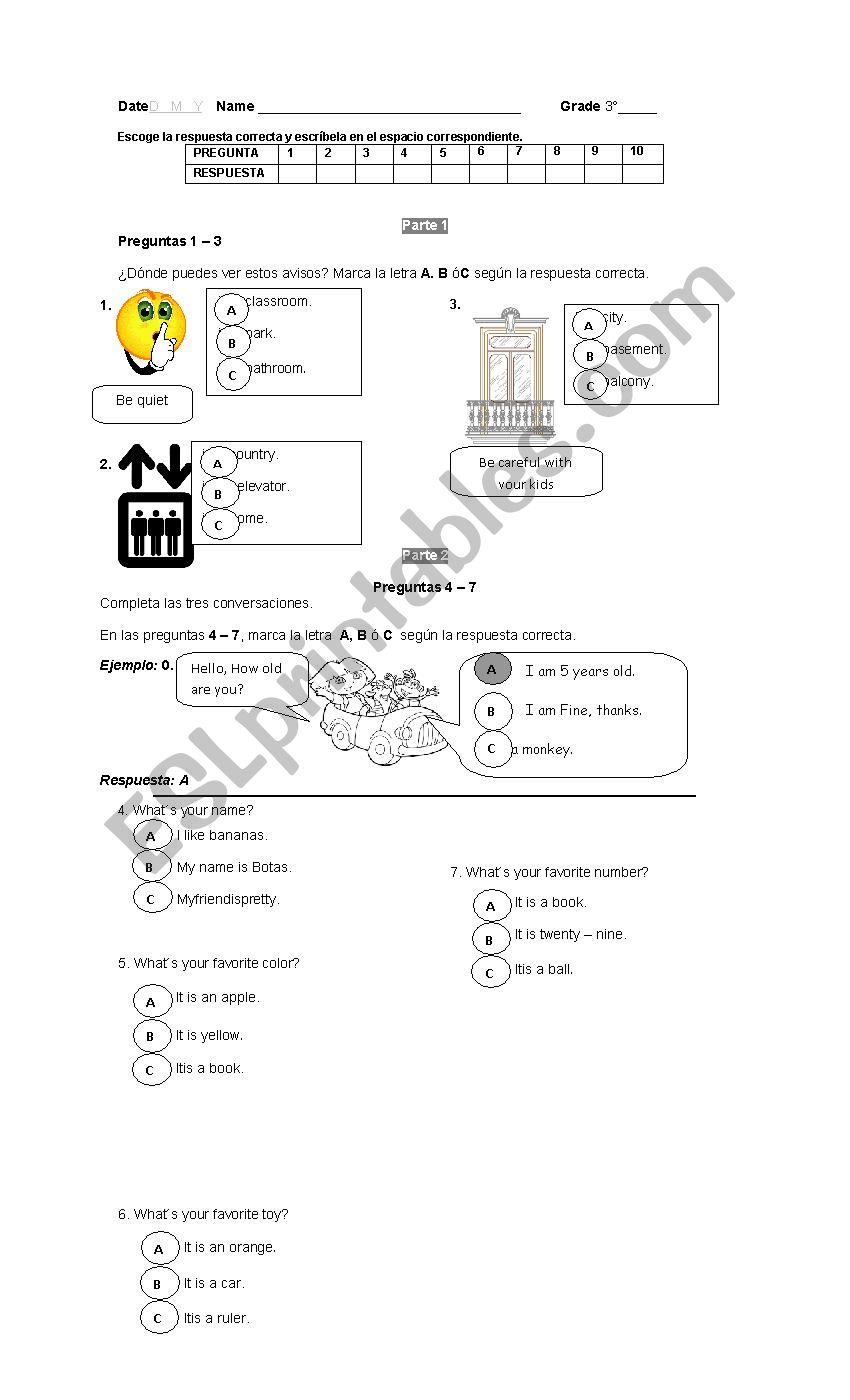 beginner quiz  worksheet