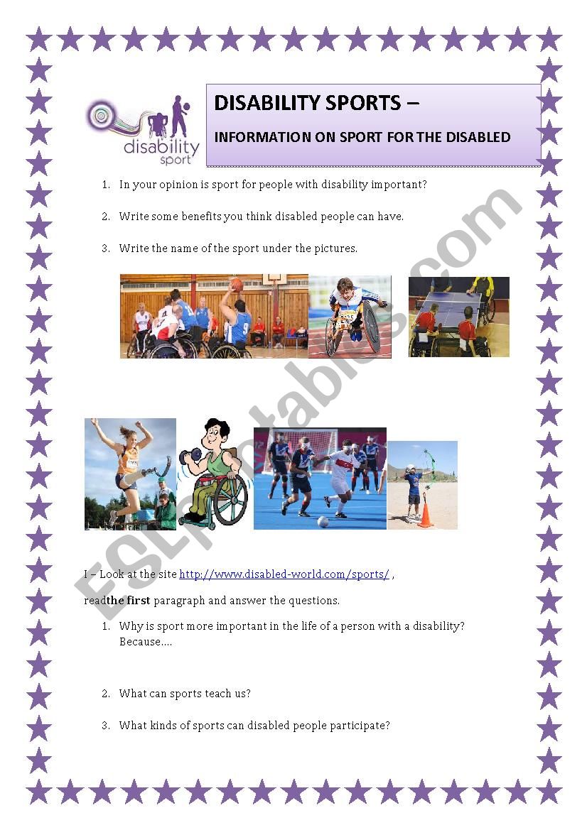 disability sports essay