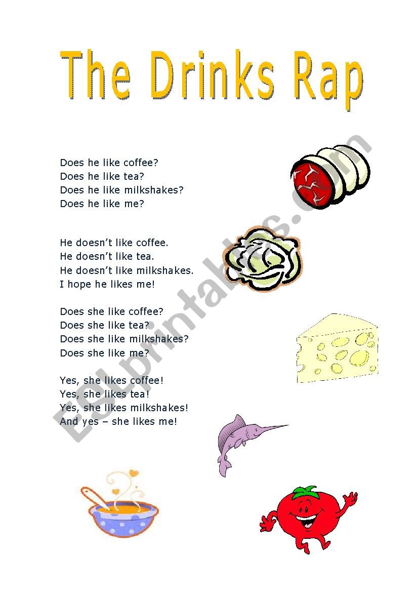 Rap Song worksheet