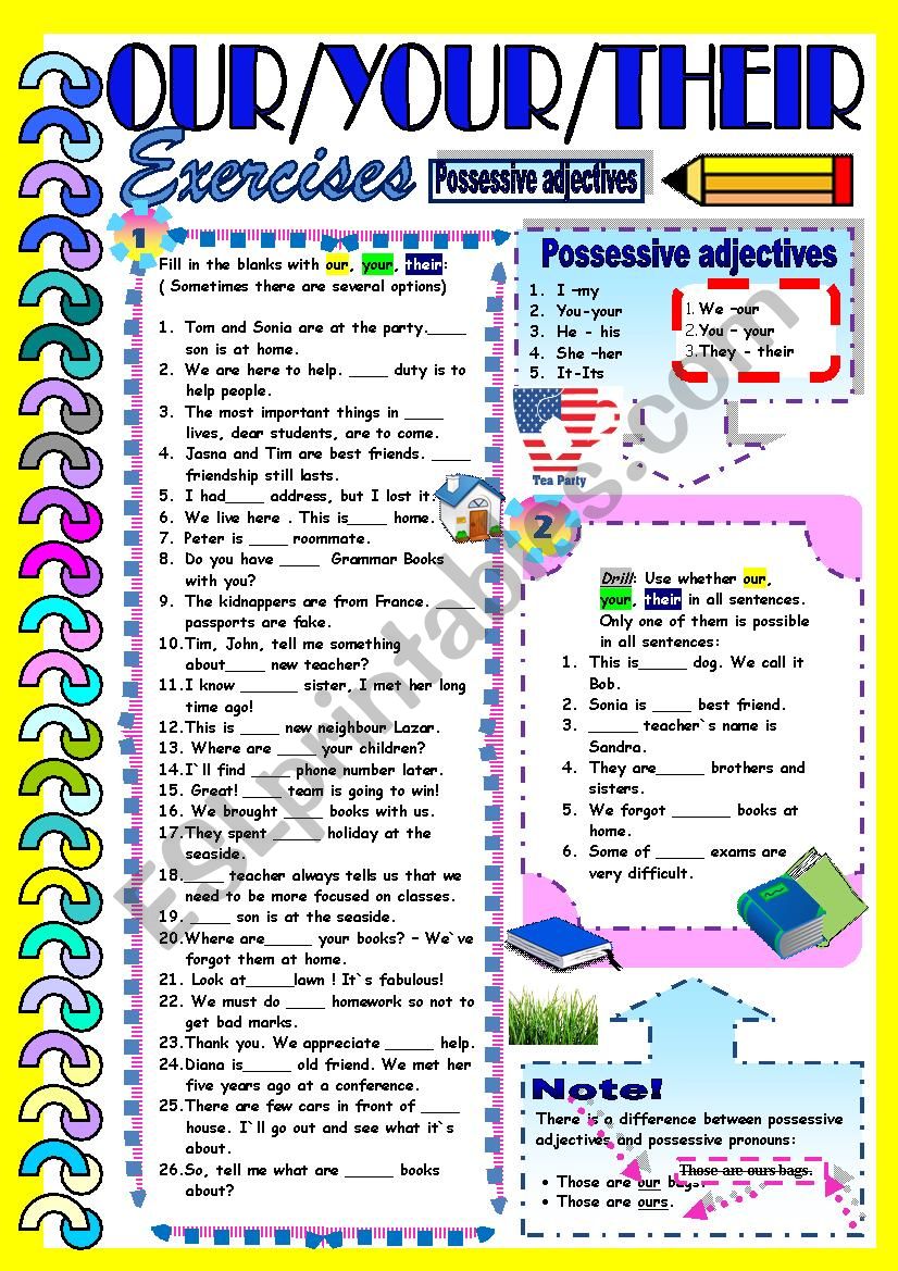 Possessives - Our / Your / Their
