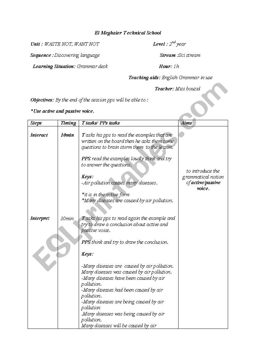 GRAMMAR DESK worksheet