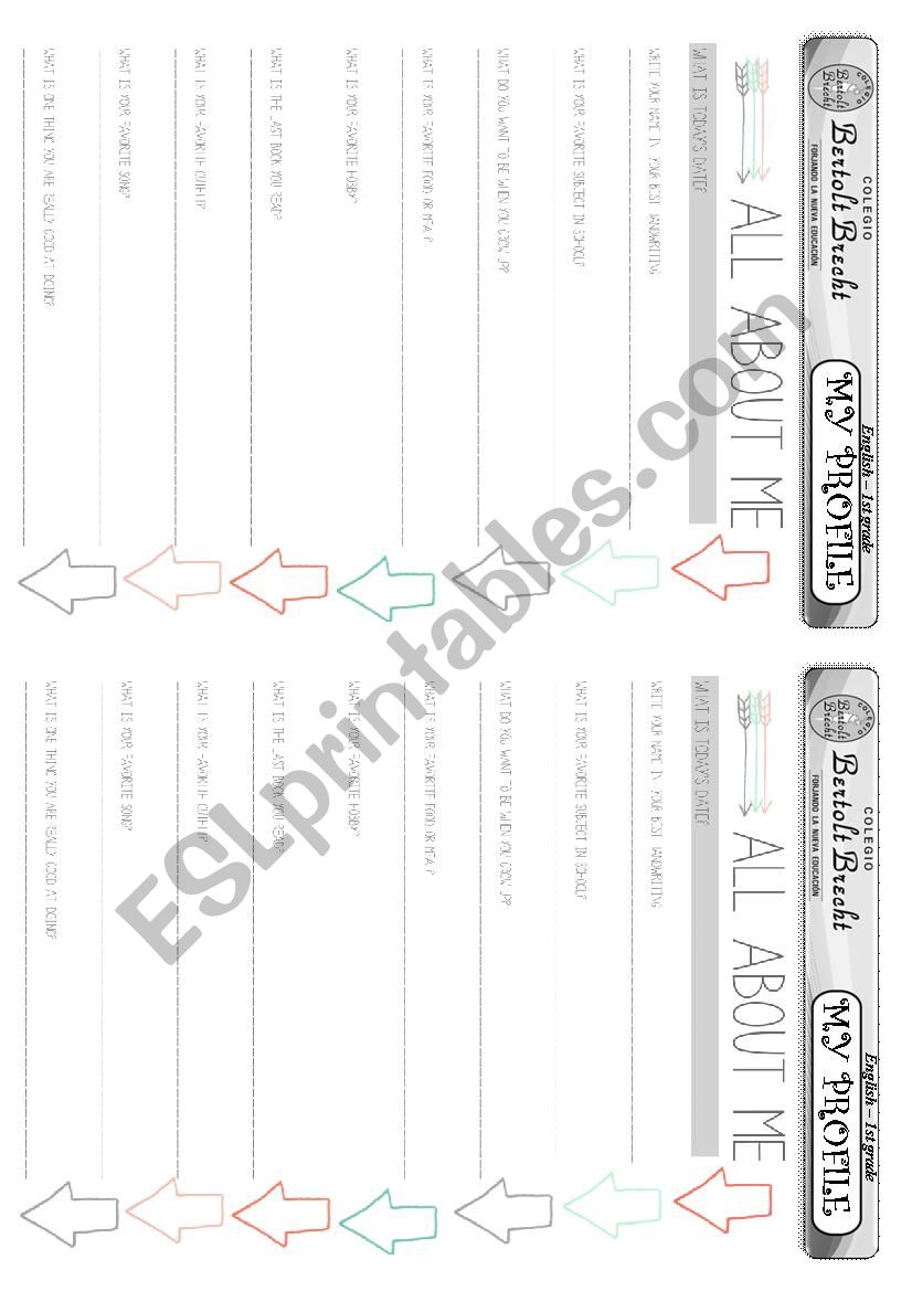 Profile worksheet