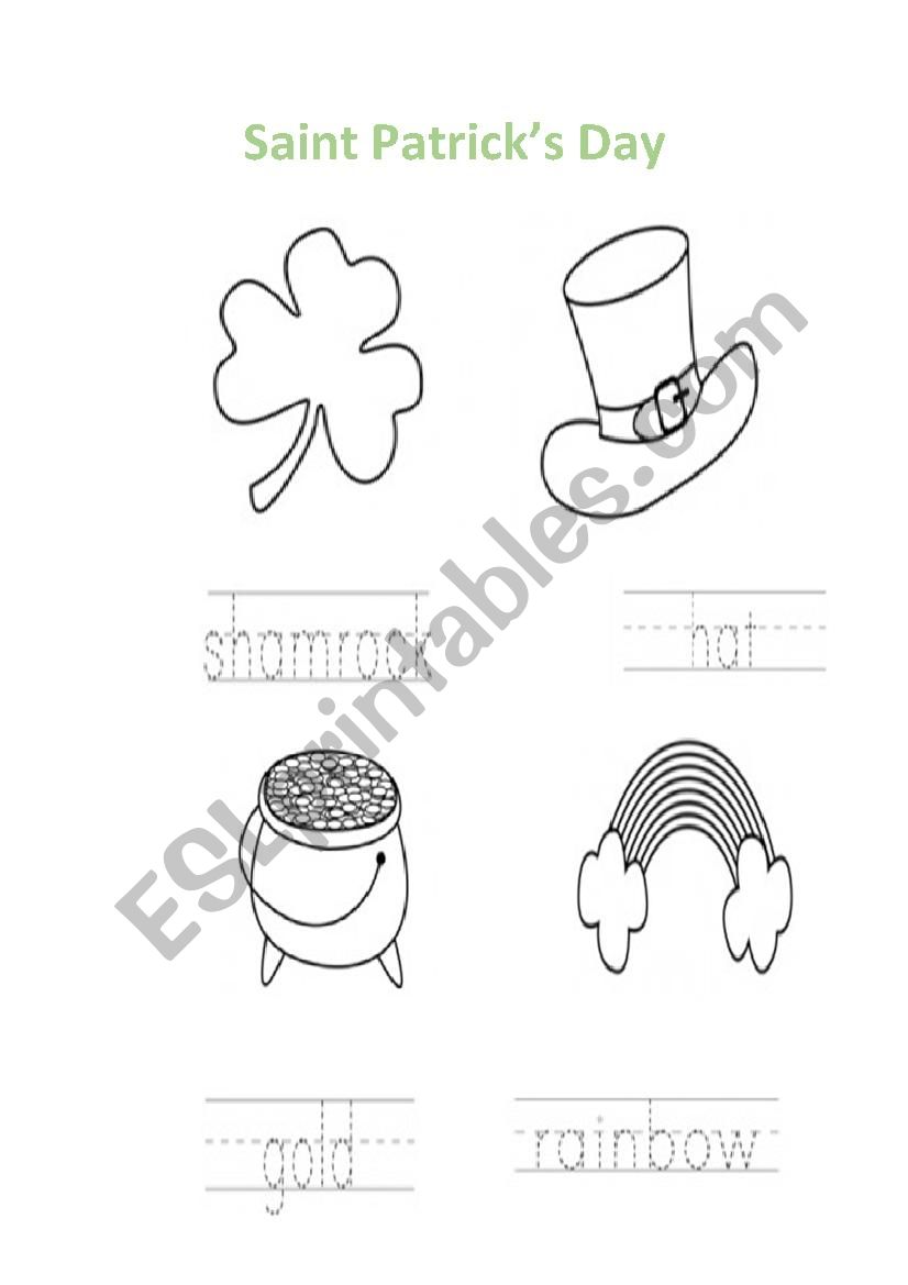 Saint Patrick  worksheet
