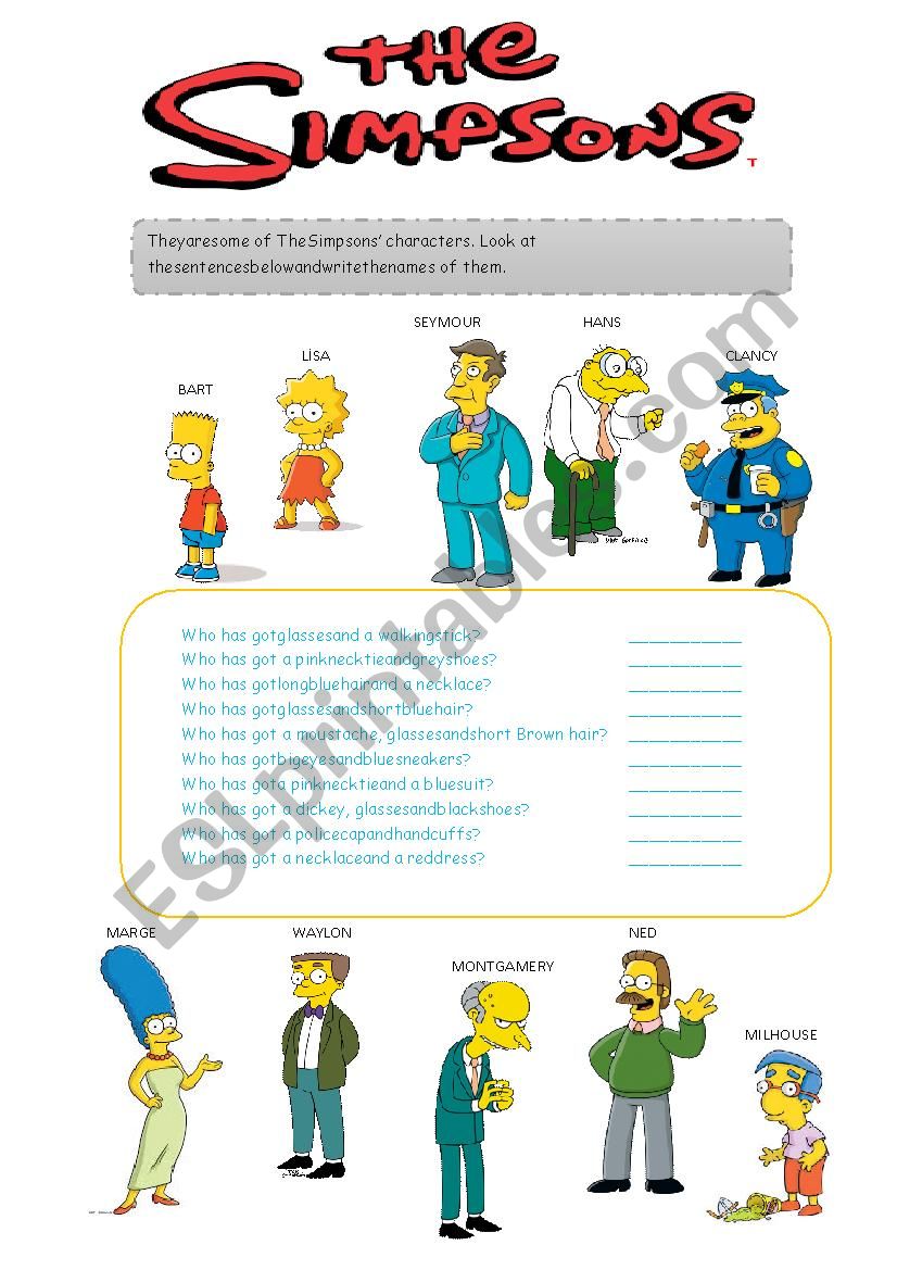 Have got-Has got worksheet